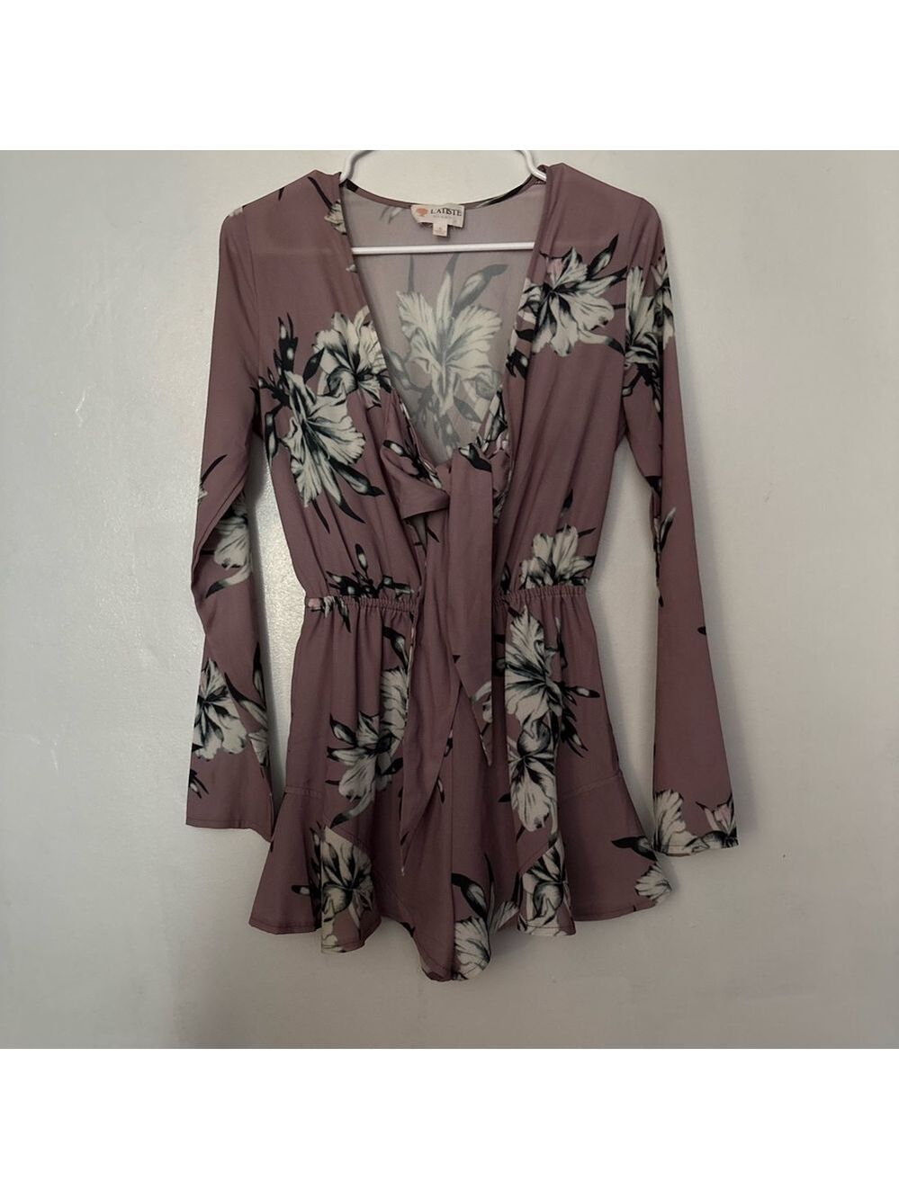 L’atiste Purple Floral Wrap Dress